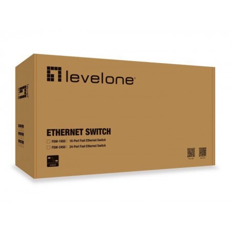 LevelOne FSW-2450 24-Port Fast Ethernet Switch, 440 x 220 x 44 mm
