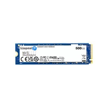 Kingston 500GB NV3 SSD M.2 2280 PCIe 4.0 NVMe, Read: 5,000/ Write: 3,000MB/s