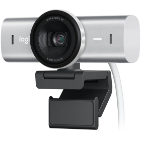 LOGITECH MX Brio 4K Ultra HD Webcam - PALE GREY - 2.4GHZ - EMEA28-9...