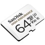 SanDisk High Endurance microSDXC 64GB + SD Adapter - for dash cams & home monitoring, up to 5,000 Hours, Full HD / 4K videos, up