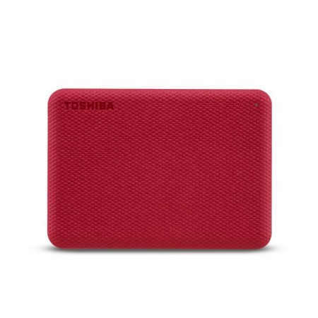 HDD Extern TOSHIBA CANVIO Advance 4TB, 2.5", USB 3.2 Gen1 (5Gbit/s), Backup and Security software, Textured Red, 217.5g