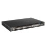 Switch D-Link DGS-1520-52MP, 48 porturi Gigabit, 2 porturi SFP+, Capacity 80Gbps, 16K MAC, 17" Rackmount, 1*fan