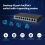 Extralink CERES  PoE Switch  8x 100Mb/s PoE/PoE+ 2x RJ45 Uplink 100Mb/s 96W