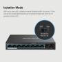 MERCUSYS DESKTOP SWITCH 10PORT MS110P POE, Interfata:  10× 10/100 Mbps, Standarde si protocoale:  IEEE 802.3x Flow Control, Dime