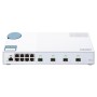 Switch QNAP M408S CPU Marvell 98DX3236, 8 porturi 1Gbps, 4 porturi 10GbE SFP+, destkop, web-managed, adaptor alimentare, garanti