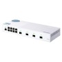 Switch QNAP M408S CPU Marvell 98DX3236, 8 porturi 1Gbps, 4 porturi 10GbE SFP+, destkop, web-managed, adaptor alimentare, garanti