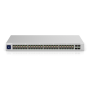 UniFi Switch 48 is a fully managed Layer 2 switch with (48) Gigabit Ethernet ports and (4) 1G SFP ports for fiber connectivity