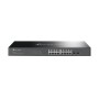 "JetStream™ 16-Port Gigabit Smart Switch with 2 Gigabit SFP Slots PORT: 16× Gigabit RJ45 Ports, 2× Gigabit SFP Slots SPEC: 1U 19