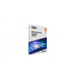 Licenta retail Bitdefender Family Pack - protectie anti-malwarecompleta pentru toata familia, disponibila pentru Windows, macOS,