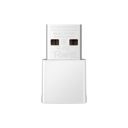 AC1300 Nano Wireless Dual Band USB Adapter SPEED: 400 Mbps at 2.4 GHz + 867 Mbps at 5 GHz SPEC: Internal Antennas, USB 2.0 FEATU