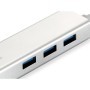 LevelOne USB-0503 Gigabit USB Network Adapter with USB Hub, 110 x 23.5 x 16.5 mm