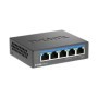 D-LINK DMS-105 UNMANAGED SWITCH 5 PORT, Interfata: 5 x 10/100Mbps/1G/2.5G, Auto MDI/MDIX, CAPACITATE SWITCH: 25gBPS, Packet Forw