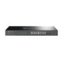 "JetStream™ 16-Port Gigabit Smart Switch with 2 Gigabit SFP Slots PORT: 16× Gigabit RJ45 Ports, 2× Gigabit SFP Slots SPEC: 1U 19