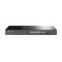 "JetStream™ 16-Port Gigabit Smart Switch with 2 Gigabit SFP Slots PORT: 16× Gigabit RJ45 Ports, 2× Gigabit SFP Slots SPEC: 1U 19