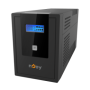 UPS nJoy Cadu 2000, 2000VA/1200W, Afisaj LCD cu ecran tactil, 4 x prize Schuko
