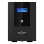 UPS nJoy Cadu 2000, 2000VA/1200W, Afisaj LCD cu ecran tactil, 4 x prize Schuko