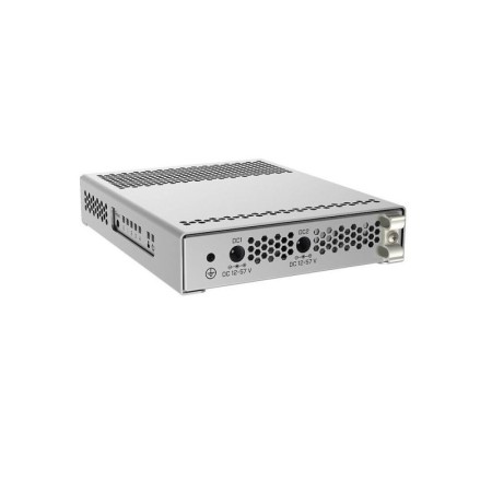 Mikrotik Cloud Router Switch, CRS305-1G-4S+IN 4XSFP+, 1XGE, dual DCJacks, for high speed ring topology Five-port desktop switch 