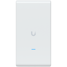 Ubiquiti U6-Mesh-Pro-EU Indoor/outdoor WiFi 6 AP with 4 spatial streams, an integrated super antenna, and a gigabit passthrough 