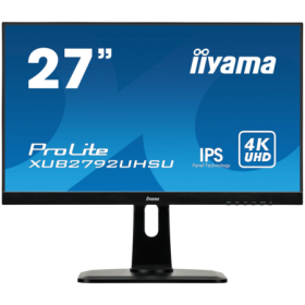 IIYAMA Monitor LED XUB2792UHSU-B6 27" IPS matte 3840 x 2160 @60Hz 350 cd/m² 4ms DV HDMI DP USB height, swivel, tilt, pivot (rota