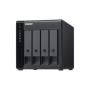 Server de fisiere QNAP TL-D400S, interfata SATA III, 2,5", 3,5" SATA, SAS, negru