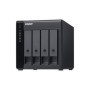 Server de fisiere QNAP TL-D400S, interfata SATA III, 2,5", 3,5" SATA, SAS, negru