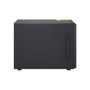 Server de fisiere QNAP TL-D400S, interfata SATA III, 2,5", 3,5" SATA, SAS, negru
