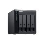 Server de fisiere QNAP TL-D400S, interfata SATA III, 2,5", 3,5" SATA, SAS, negru