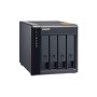 Server de fisiere QNAP TL-D400S, interfata SATA III, 2,5", 3,5" SATA, SAS, negru