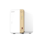 NAS QNAP 262 2-Bay, CPU Intel Celeron N4505 2-core/2-thread processor (burst max. 2.9 GHz), RAM 4 GB DDR4 (onboard not expandabl