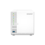 NAS QNAP 364 3-Bay, CPU Intel Celeron N5105/N5095 Quad Core, burst max. 2.9GHz, RAM 4GB DDR4 SODIMM (1 x 4GB), max. 16GB (2 DIMM