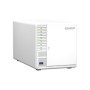 NAS QNAP 364 3-Bay, CPU Intel Celeron N5105/N5095 Quad Core, burst max. 2.9GHz, RAM 4GB DDR4 SODIMM (1 x 4GB), max. 16GB (2 DIMM