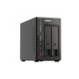 NAS QNAP 253E 2-Bay, CPU Intel Celeron J6412 4-core/4-thread processor, burst max. 2.6 GHz, RAM 8 GB DDR4 onboard not expandable