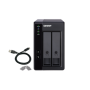 Extensie USB QNAP TR-002 2-Bay, 2.5/3.5 SATA 6Gbps HDD (neincluse), 1xUSB3.11 (type-c), tower, PSU adaptor 36W, garantie 2 ani
