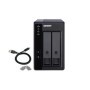 Extensie USB QNAP TR-002 2-Bay, 2.5/3.5 SATA 6Gbps HDD (neincluse), 1xUSB3.11 (type-c), tower, PSU adaptor 36W, garantie 2 ani