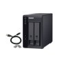 Extensie USB QNAP TR-002 2-Bay, 2.5/3.5 SATA 6Gbps HDD (neincluse), 1xUSB3.11 (type-c), tower, PSU adaptor 36W, garantie 2 ani