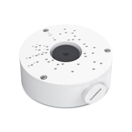 VIGI Network Camera Junction Box SPEC：Aluminum Alloy、364g、∅125 × 130.47 × 45.7 mm (4.92 × 5.14 × 1.80 in) FEATURE：Practical Desi