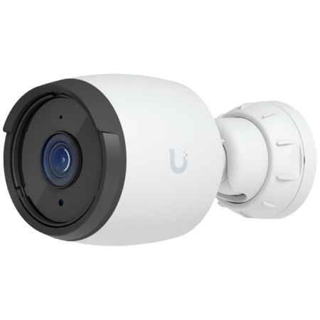 Ubiquiti UVC-G6-Bullet-W All-weather 4K PoE camera with a 1/1.8" 8MP image sensor, Multi-TOPs AI Engine, and long-range IR night
