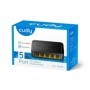 CUDY 5-Port 10/100 Mbps Desktop Switch, 5 10/100M RJ45 Ports, Loop Detection, Desktop Plastic Case, Power Saving, Plug & Play, W