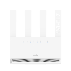 CUDY BE3600 Gigabit Dual Band Wi-Fi 7 Router, Chipset Broadcom, 802.11be/ax/ac/a/b/g/n, 2882Mbps at 5GHz + 688Mbps at 2.4GHz, 4 