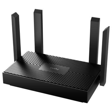 CUDY AX1500 Gigabit Dual Band Wi-Fi 6 Router, Chipset Realtek, 802.11ax/ac/a/b/g/n, 1201Mbps at 5GHz + 300Mbps at 2.4GHz, 4 x 10