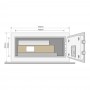 YaleSeif standard tip laptop cu cifru Yale YLV/200/DB1
