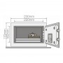 YaleSeif standard mini cu cifru Yale YSV/170/DB1/P - roz