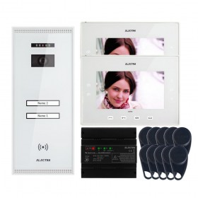 ELECTRAVideointerfon Electra Extra 7” pentru 2 familii montaj aparent - alb