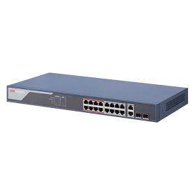 Switch 16 porturi PoE 100Mbps, 2 port uplink Gigabit, SMART Management - HIKVISION DS-3E1318P-EI