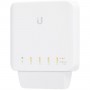Ubiquiti network switch, 5 RJ45 Gigabit Ethernet ports, 1 PoE input and 4 PoE output links