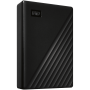 HDD Extern WD My Passport 5TB, 256-bit AES hardware encryption, Backup Software, Slim, USB 3.2 Gen 1 Type-A up to 5 Gb/s, Black