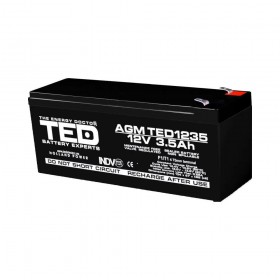 Acumulator AGM TED1234F1 12V 3.5Ah