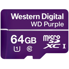 MicroSDXC Card WD Purple SC QD101 Ultra Endurance 64GB, SDA 6.0, Speed Class 10, TBW 32