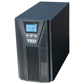 UPS 2000VA Online dubla conversie management 3 schuko TED Electric TED003980