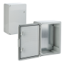 Cutie distributie IP65 din ABS gri, usa mata, placa metalica, 250x350x150 mm PP3002 - LS